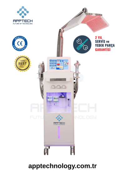 Üstten Led'li Hydrofacial 14 in 1 + LED Terapi